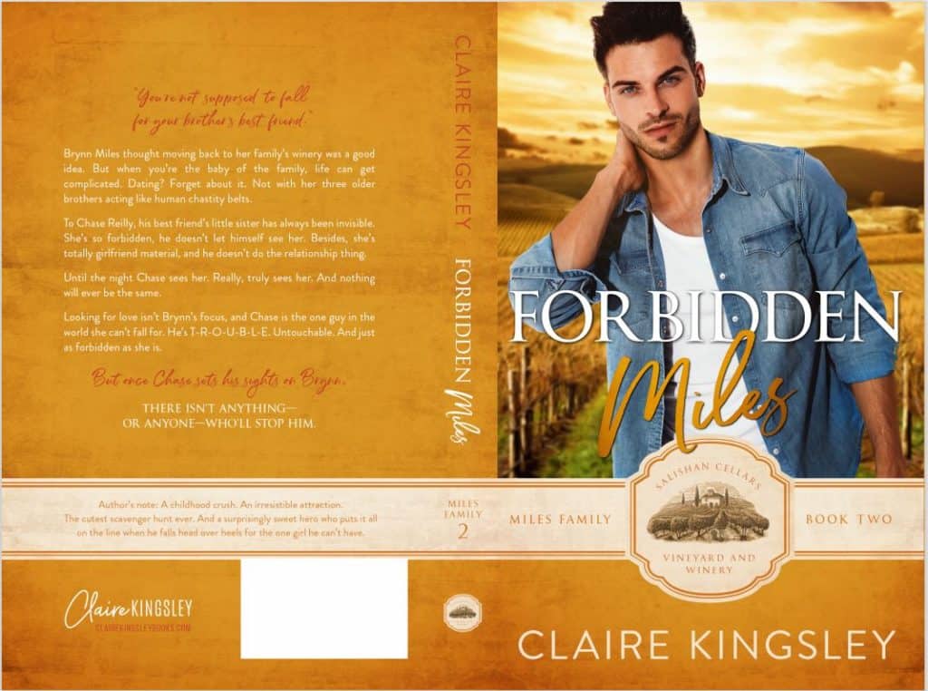 The paperback cover for Forbidden Miles.