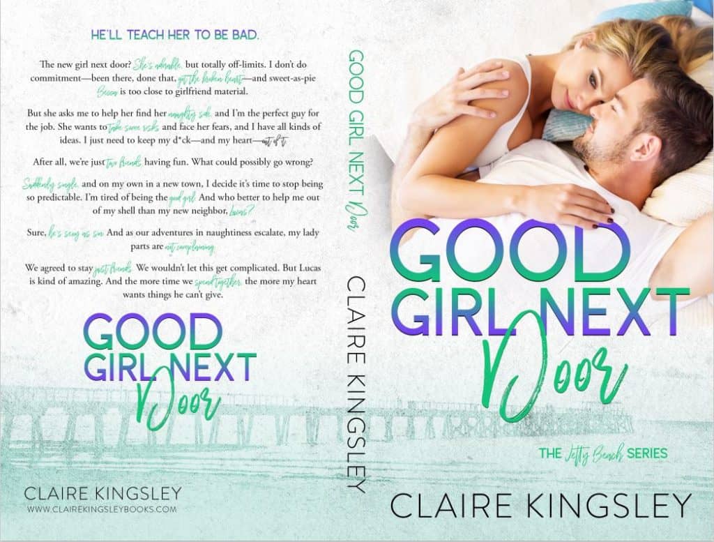 The paperback cover for Good Girl Next Door.