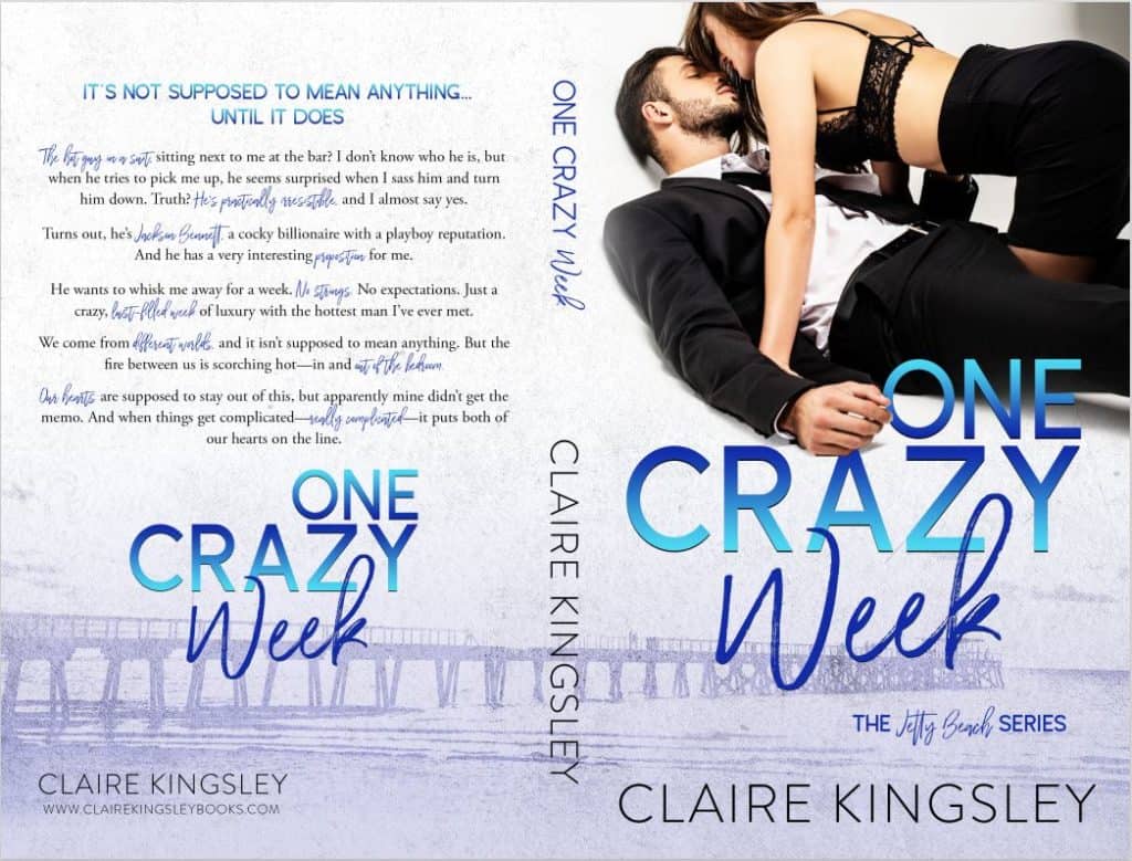 The paperback cover for One Crazy Week.
