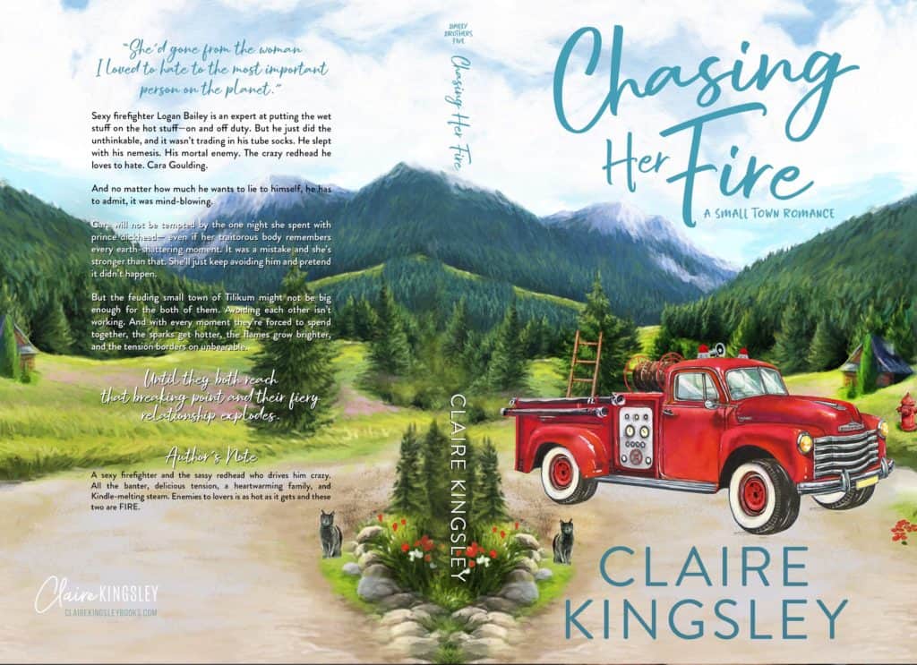 The paperback cover for Chasing Her Fire.
