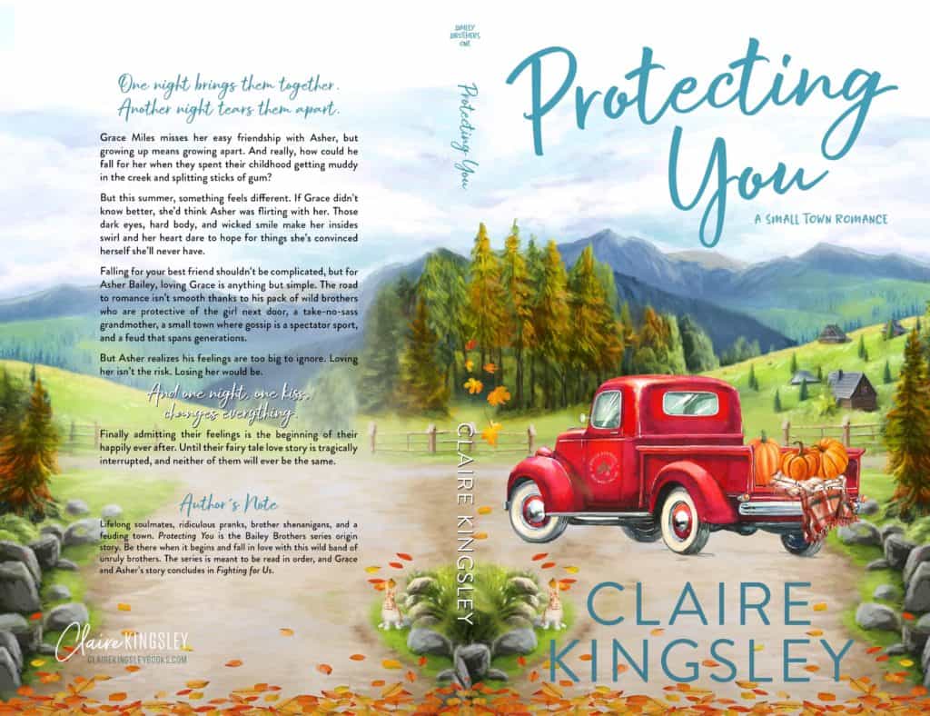The paperback cover for Protecting You.
