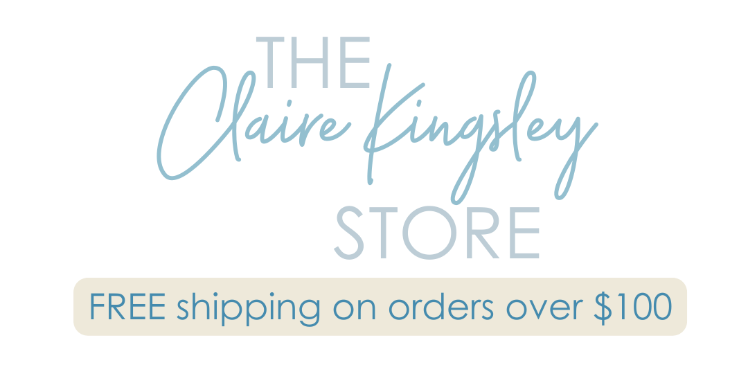 The Claire Kingsley Store, free shipping on orders over $100