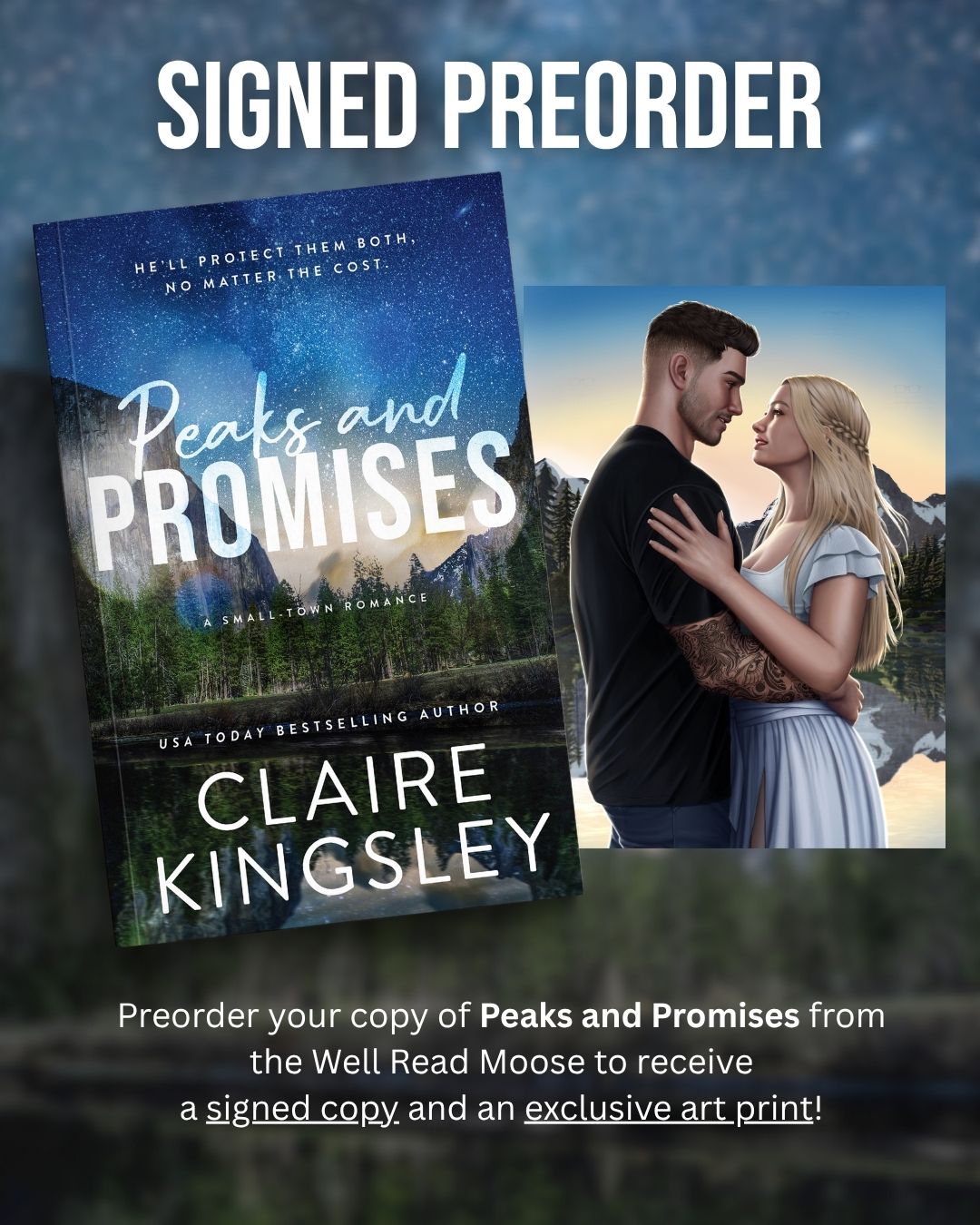 Peaks and Promises signed pre order with exclusive art print
